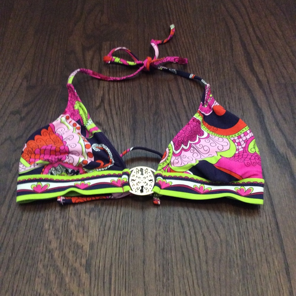 Trina Turk String Bikini Top 10 EUC